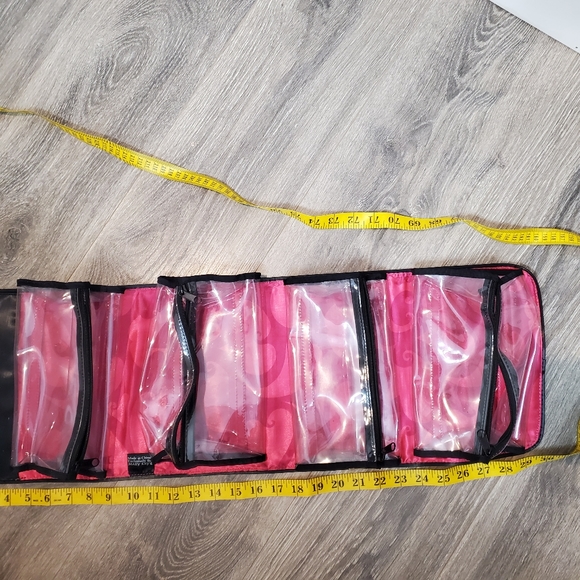 Sold Mary kay Roll up makeup bag in hot pink - Picture 7 of 12